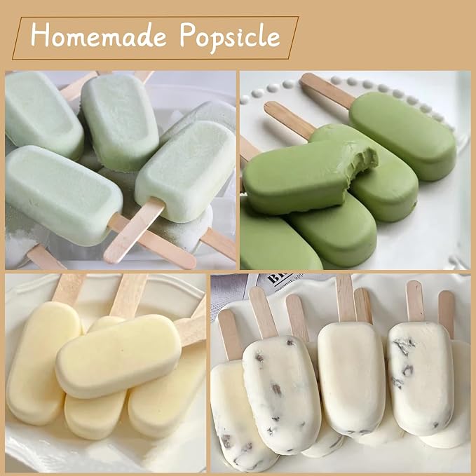 200Pcs Jumbo Wooden Craft Sticks Wooden Popsicle Craft Sticks Stick 6” Long x - Image 4