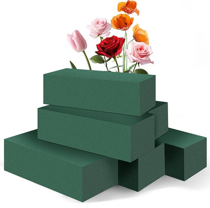 6Pcs Floral Foam Blocks for Fresh and Artificial Flower Arrangements, Flower by PimoysLivingNecessities