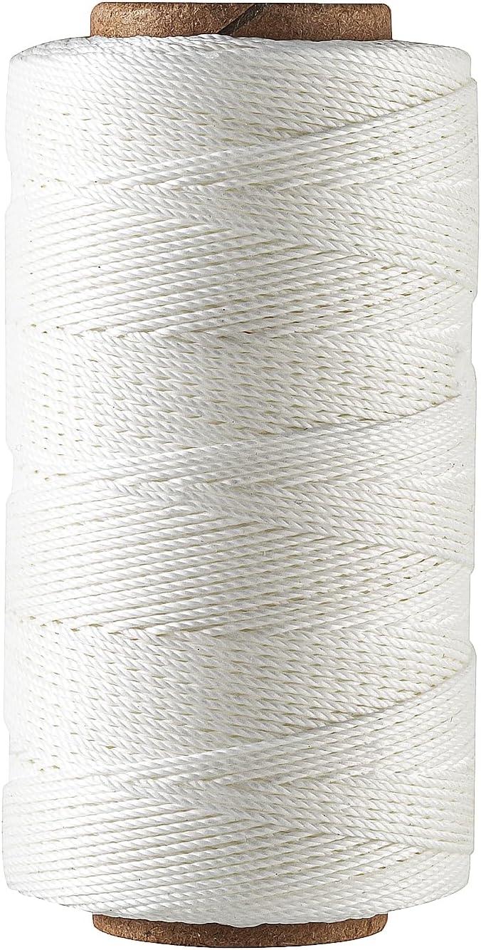 Bonded 0.8mm Round Waxed Polyester Cord, 3-ply Wax Coated Thread, 197 Yards by Wearecommittedtohelpingpeoplecreatebeautifuluniqueandpersonalizedhandcraftedcreations