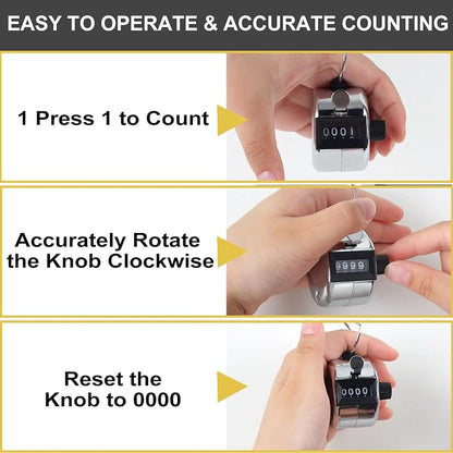 2PCS Premium One Hand Counter Clicker, Manual Mechanical People Counter Clicker - Image 5