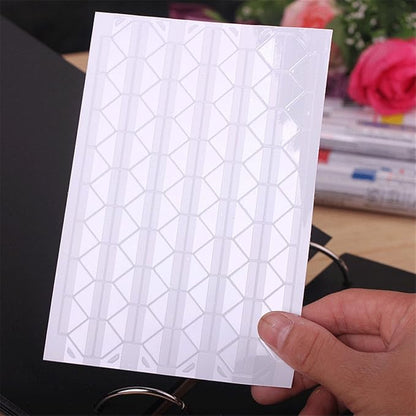 10 Sheet Photo Corners Self Adhesive PVC Paper Photo Foto Corner Stickers - Image 4