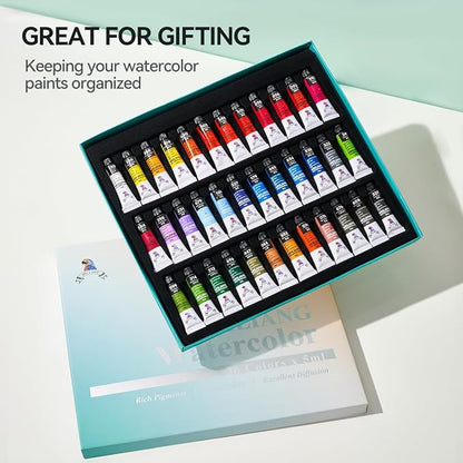 MeiLiang Watercolor Paint Set 36 Vibrant Colors 5ml / 0.17 Fl Oz Tubes - Image 8