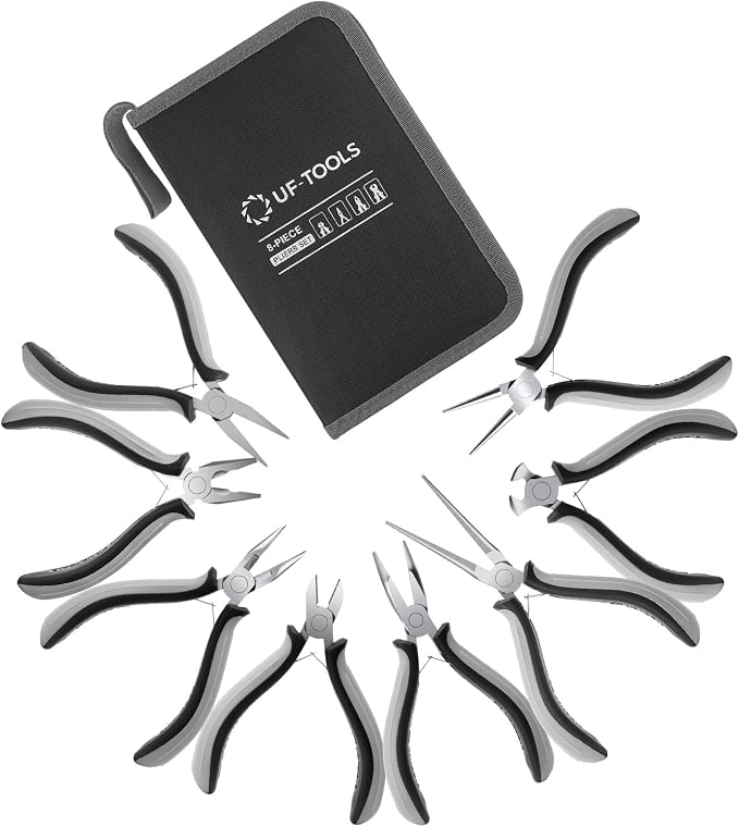 SOONAN 8 Pieces Mini Pliers Set, Jewelry Making Tools - Image 9