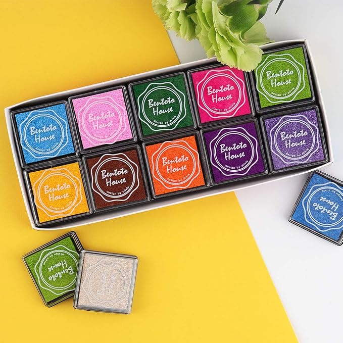Dizdkizd Finger Craft Ink Pads, 20 Colors Craft Ink Pads - Image 5