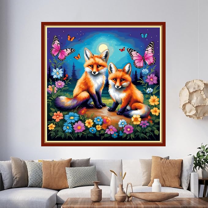 Foxhool Beginners Cross Stitch Kits Stamped Full Range of Embroidery Kits - Image 2