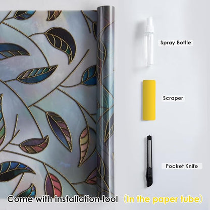 DKTIE Static Cling Decorative Window Film Vinyl Non Adhesive Privacy Film - Image 9