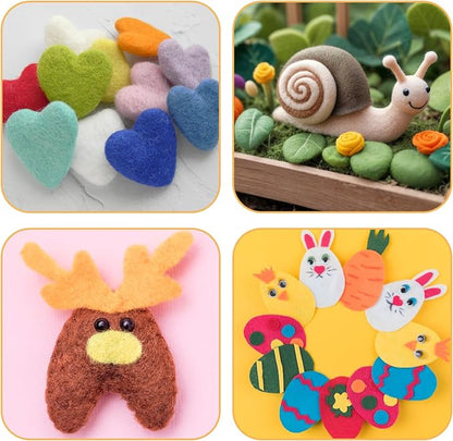 Natural Wool Needled Felting Pad Needle Felting Mat 4.6 * 3.4'' Needle Felting - Image 6