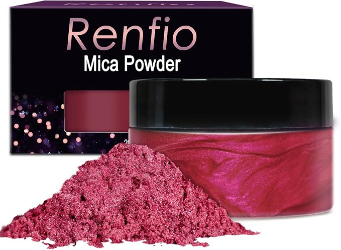 Renfio 100g Mica Powder Pigment, Metallic Natural Dye Mineral Pearl Shimmer by Renfio