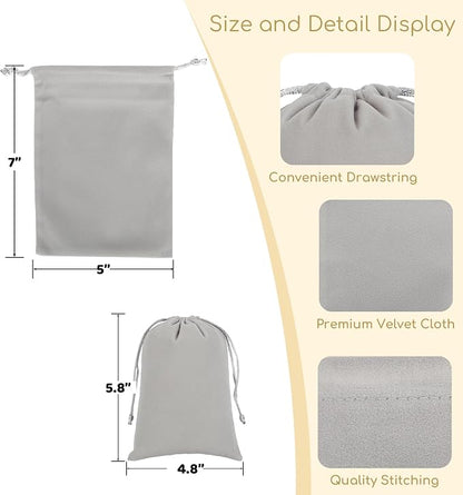 Velvet Drawstring Jewelry Bag, 5x7 Tarot Card Pouch, Or Wrapping Halloween - Image 2
