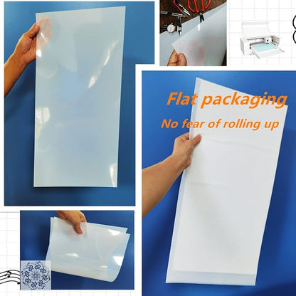 BANLTRE 12 x 24 Flat Packaging Mylar Sheet Milky Translucent PET Blank Stencil - Image 2