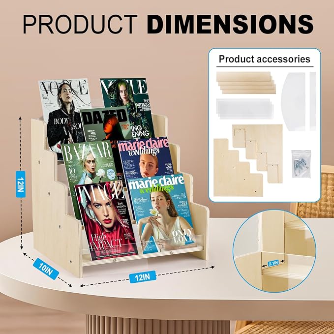 Greeting Card Display Stand, Acrylic Sticker Display Holder - Image 4