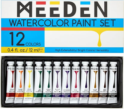 MEEDEN Watercolor Paint Tubes Set by MEEDEN