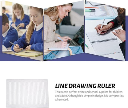 Ciieeo Lettering Stencils Straight Line Stencil Calligraphy Paper Address - Image 5