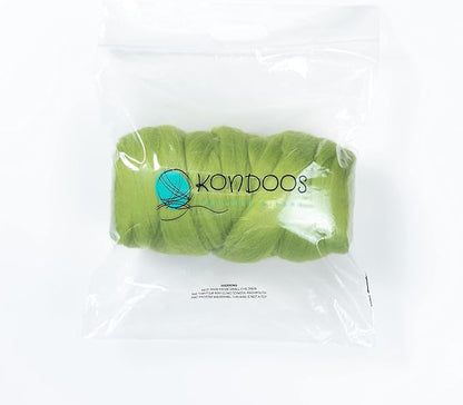 Kondoos Colored Natural Wool roving, 1 lb. Best Wool - Image 3