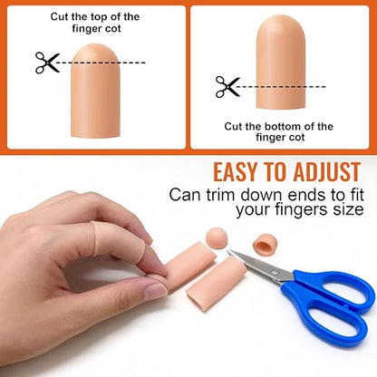30 Pcs Gel Finger Protectors, Toe Caps Silicone Fingertips Protection, Reusable - Image 3