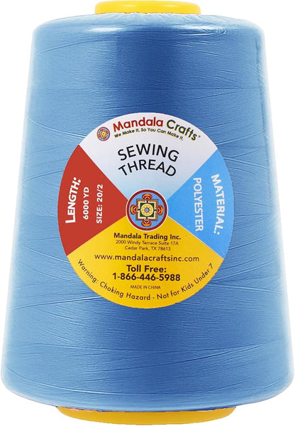 Mandala Crafts 4 Pack of Serger Threads Cones Spools - Image 4