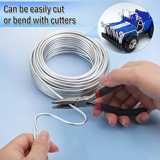 3mm Craft Wire for Sculpting, 52 Ft Aluminum Bendable Thick Metal for Bonsai - Image 4