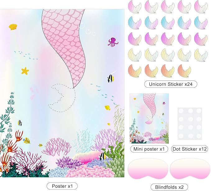 ASTARON Pin The Tail on The Mermaid Game - Image 3