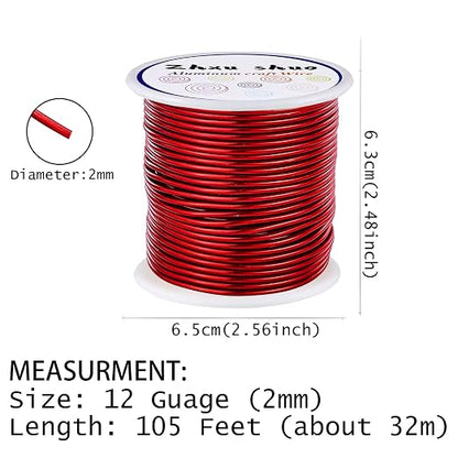 12 Gauge Aluminum Wire 35 Yards Anodized Metal Wire - Image 3