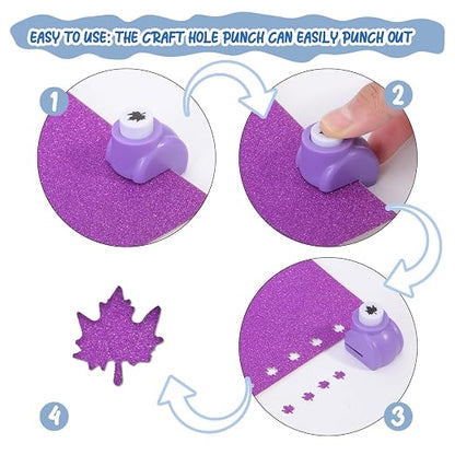 Craft Punches 36 Pack, Hole Punch Shapes 36 Patterns, Craft Hole Punch Shapes - Image 3