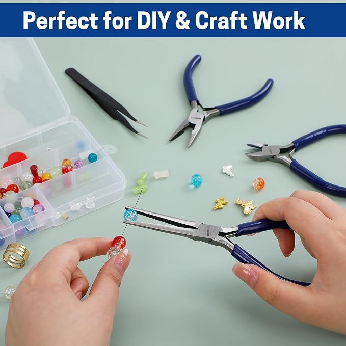 3 PCS Mini Pliers Set, Jewelry Pliers Kit - Image 6