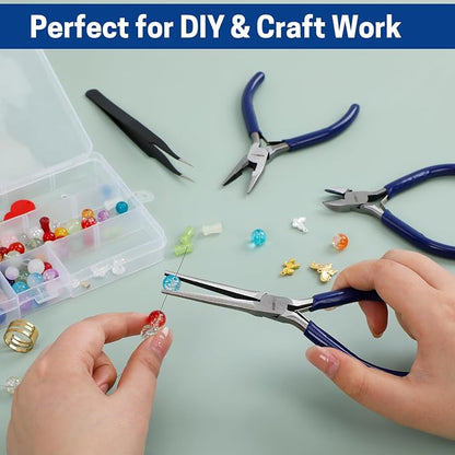 3 PCS Mini Pliers Set, Jewelry Pliers Kit - Image 6