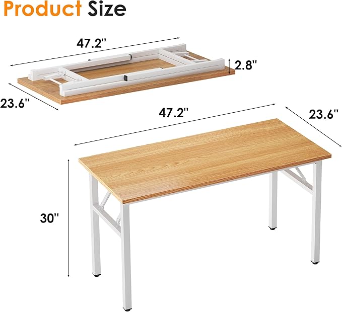 Need 47 inches Computer Desk Office Desk Folding Table - Image 3