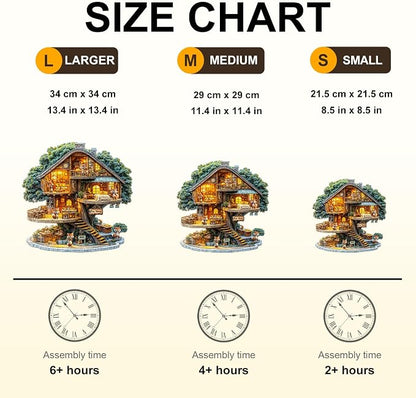 WOODBESTS Wooden Puzzles for Adults Fox House Wood Puzzle Adult, Unique Wooden - Image 6