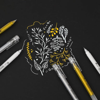 0.6mm Fine Point Gold Gel Pens, Adult Coloring Books & Holiday Crafts - Image 4
