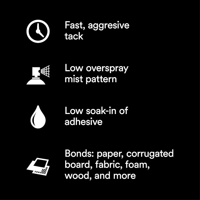 3M Super 77 Multipurpose Permanent Spray Adhesive Glue, Net Wt 13.44 oz - Image 2