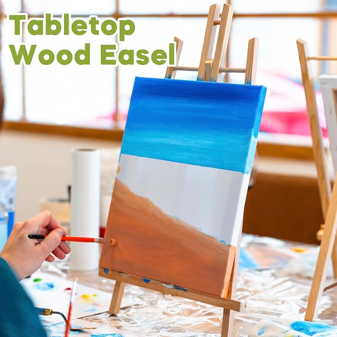 CONDA 8 Pack 16" Tabletop Display Easel, Portable A-Frame Tripod Display Easel - Image 6