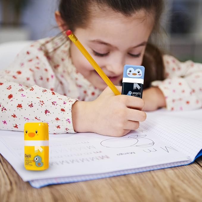 Performore 6‑Pack Animal‑Theme Cute Pencil Erasers - Image 6