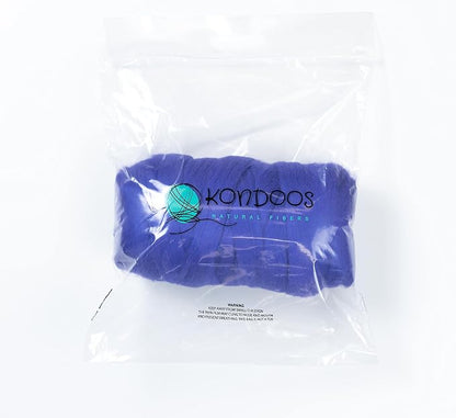 Kondoos Colored Natural Wool roving, 1 lb. Best Wool - Image 3