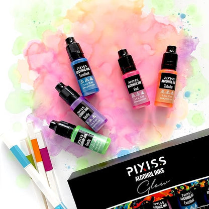 Pixiss Glow in The Dark Alcohol Ink Set - Image 4