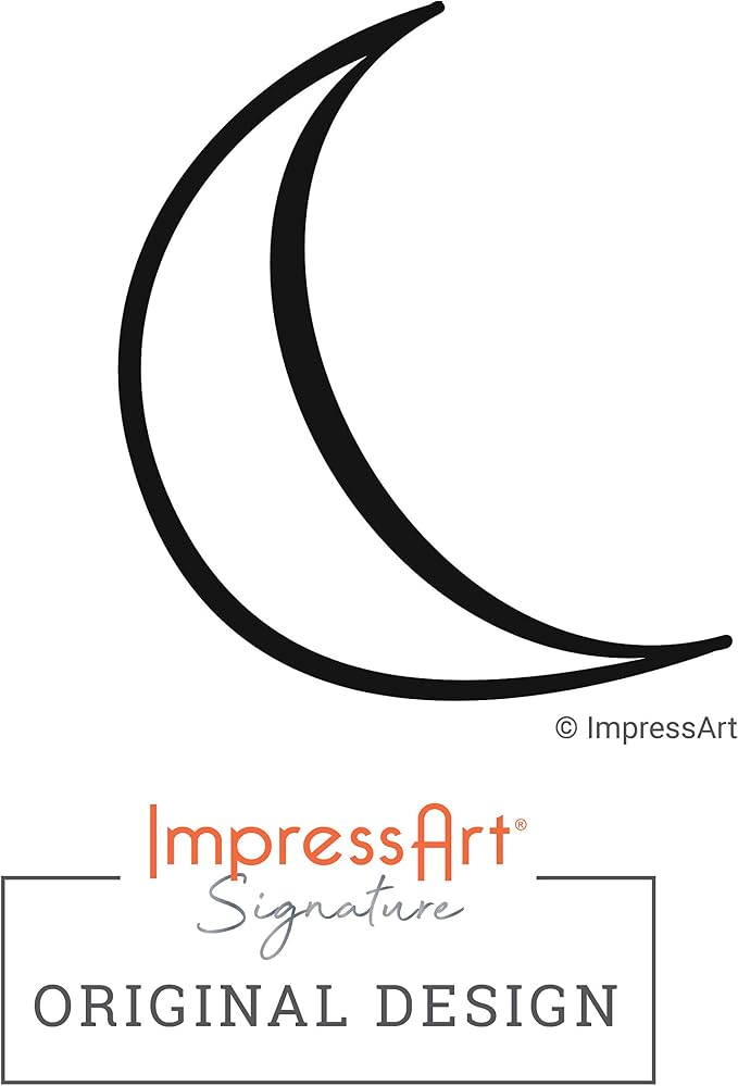ImpressArt - Moon Metal Stamp, Nature Steel Punch - Image 2