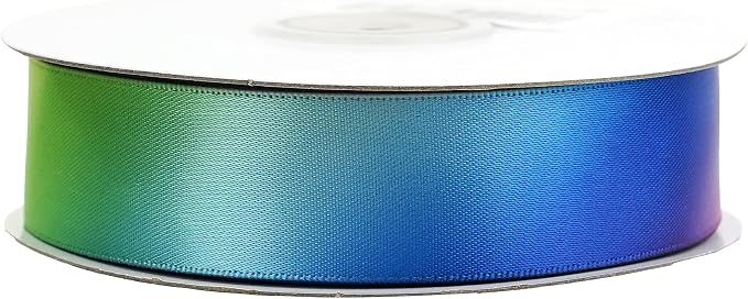 MEEDEE Rainbow Ribbon Satin Ribbon 1 inch Rainbow Satin Ribbon Rainbow Colored - Image 8
