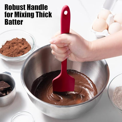 600°F Heat Resistant Silicone Spatula, Doosu High Temp Flexible Kitchen Rubber - Image 5