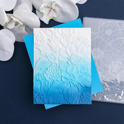 BAOFALI 3D Embossing Folder for Card Making Texture Fades Blossom Bloom Floral - Image 6