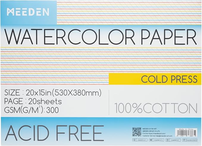MEEDEN Watercolor Paper Block by MEEDEN