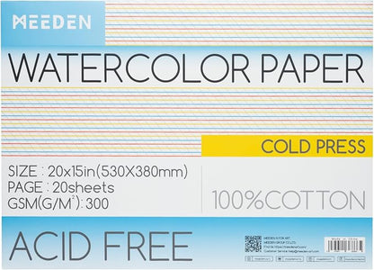 MEEDEN Watercolor Paper Block by MEEDEN