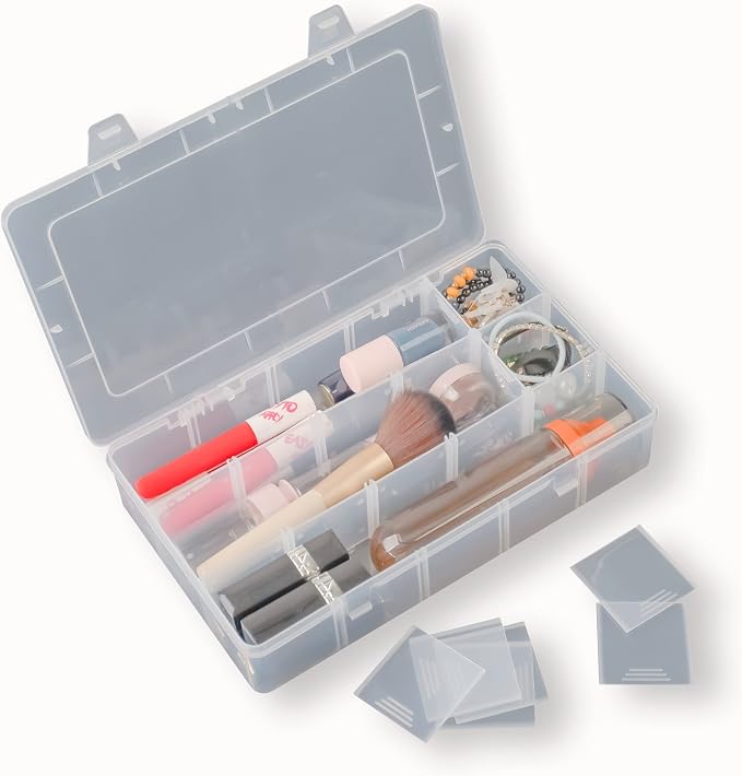 2 Pack Plastic Small Crafts Storage Boxes - Image 7