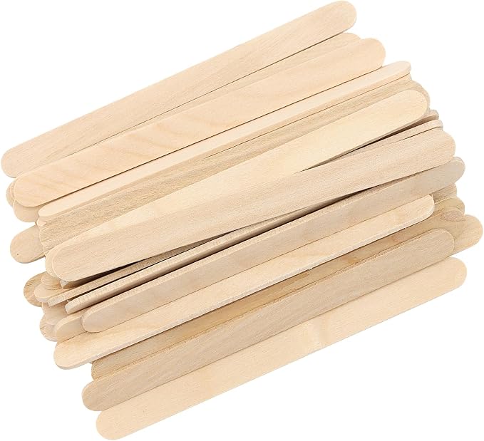 3000 Pieces Wood Craft Sticks, 4.5 Inch, Natural Color, Ice Cream Wooden Sticks - Image 5