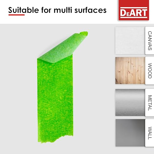 DEART 6Pcs Colored Masking Tape, Extra Long 1008 Feet or 360 Feet x 1 Inch - Image 7
