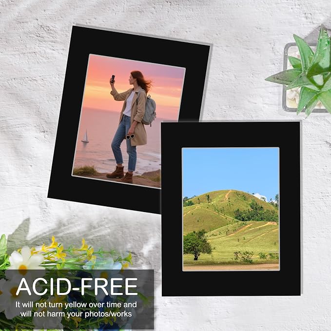 15 Pack 20x16 Black Picture Mats, Frame Mattes - Image 5