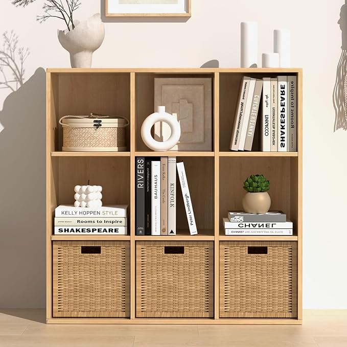 Wooden 9 Cube Storage Organizer by NewBeth