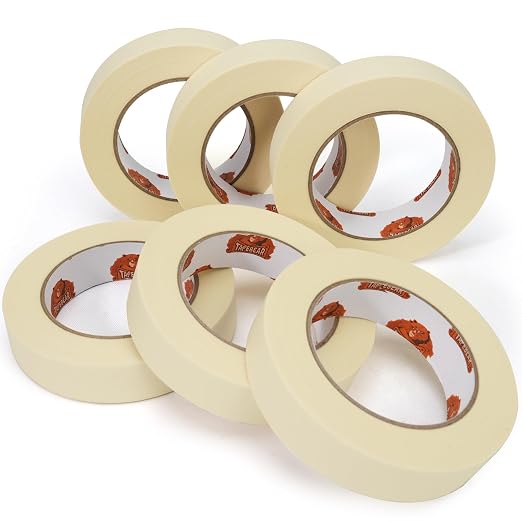 TAPEBEAR General Purpose Masking Tape 1 Inch x 60 Yards, DIY Arts Crafts by TAPEBEAR