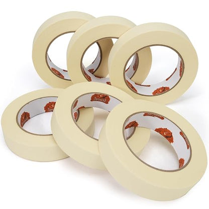 TAPEBEAR General Purpose Masking Tape 1 Inch x 60 Yards, DIY Arts Crafts by TAPEBEAR