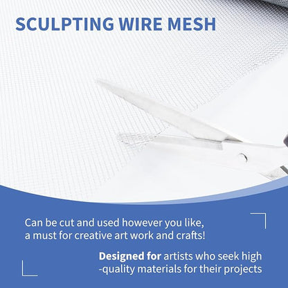 24 Inch by 10 Foot Sculpting Wire Mesh, Aluminum Wire Mesh - Image 4