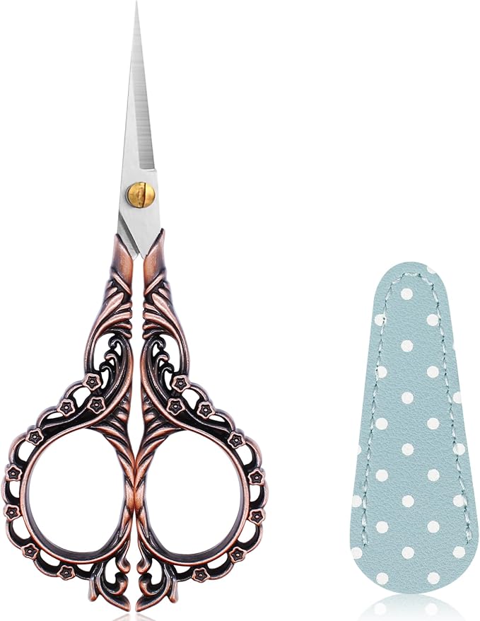 BIHRTC 4.5Inch Small Sewing Scissors Cross Crochet Scissor by HOME
