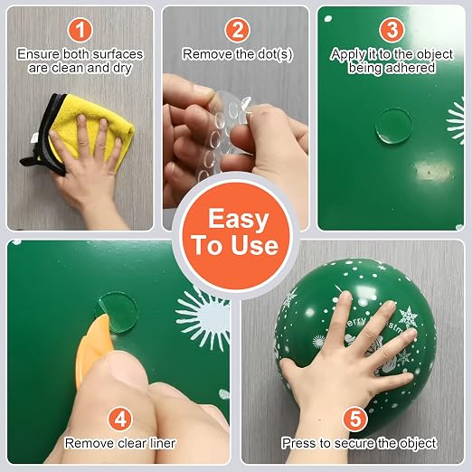 504 Pcs Clear Removable Adhesive Dots, Glue Point Dots - Image 6